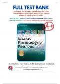 Test Bank for Advanced Pharmacology for Prescribers 1st Edition by Brent Luu,  Gerald Kayingo and Virginia McCoy Hass isbn-9780826195463 All Chapters Latest Guide Graded A+