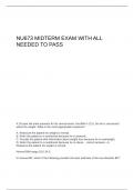 NU673 MIDTERM EXAM WITH ALL NEEDED TO PASS