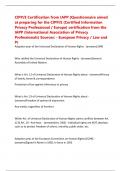 CIPP&sol;E Certification from IAPP &lpar;Questionnaire aimed at preparing for the CIPP&sol;E &lpar;Certified Information Privacy Professional &sol; Europe&rpar; certification from the IAPP &lpar;International Association of Privacy Professionals&rpar; Sources&colon; - European Privacy &sol; Law and Pr
