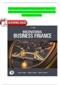 Test Bank for Multinational Business Finance 16th Edition By &lpar;Eiteman&sol;Stonehill&sol;Moffett&rpar;&comma; ISBN&colon; 9780137496013&comma; All 18 Chapters Covered&comma; Verified Latest Edition Newest Version