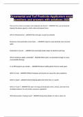 Ornamental and Turf Pesticide Applicators exam questions and answers with solutions 2025