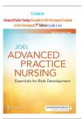 Test Bank for Advanced Practice Nursing&colon; Essentials for Role Development Essentials for Role Development 5th  Edition by Lucille A&period; Joel isbn-9781719642774 All Chapters Guaranteed Pass 