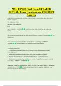 MSU ISP 205 Final Exam UPDATED  ACTUAL  Exam Questions and CORRECT  Answers