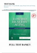 TEST BANK FOR TOUHY EBERSOLE AND HESS' TOWARD HEALTHY AGING 11TH EDITION &vert; LATEST UPDATE 2024 COMPLETE GUIDE