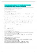 Crime Scene Investigator IAI Certification Practice Test&colon; Questions With Complete Solutions