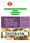 Test Bank For Advanced Health Assessment and Diagnostic Reasoning&comma; 4th Edition by Jacqueline Rhoads&comma; All Chapters 1 - 18&comma; Verified Newest Version