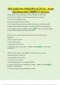 PSE SASE Pro UPDATED ACTUAL   Exam  Questions and CORRECT Answers 