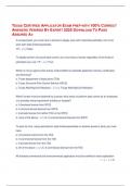 TEXAS CERTIFIED APPLICATOR EXAM PREP WITH 100- CORRECT ANSWERS VERIFIED BY EXPERT 2025 DOWNLOAD TO PASS ASSURED A&plus;&period;