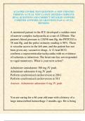ACLS PRE COURSE TEST QUESTION &lpar;A NEW UPDATED VERSION&rpar; ACTUAL TEST LATEST 2025&sol;2026 COMPLETE REAL QUESTIONS AND CORRECT DETAILED ANSWERS &lpar;VERIFIED ANSWERS&rpar; &vert;GUARANTEED PASS A&plus; &lpar;FULL REVISED&rpar;