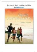 Test Bank for Health Psychology 9th Edition by Shelley Taylor