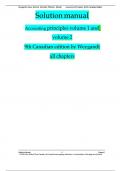 Solution Manual for Accounting Principles&comma; 9th Canadian Edition Volume 1 & 2 by Weygandt&comma; Kieso&comma; Kimmel&comma; Trenholm&comma; Warren