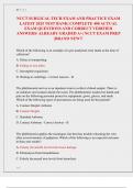 NCCT SURGICAL TECH EXAM AND PRACTICE EXAM  LATEST 2025&sol; 2026 TEST BANK&vert; COMPLETE 400 REAL EXAM QUESTIONS AND CORRECT VERIFIED ANSWERS&sol; ALREADY GRADED A&plus;&vert; NCCT SURGICAL TECH EXAM PREP &lpar;BRAND NEW&excl;&excl;&rpar;
