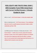 PGDL EQUITY AND TRUSTS FINAL EXAM &vert;  2025 Complete Trusts PGDL Actual Exam  with Correct Verified Answers &vert; Already  Graded A&plus; Exam