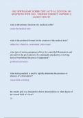 OSC OPHTHALMIC SCRIBE TEST &lpar;ACTUAL 2025&sol;2026&rpar; 100  QUESTIONS WITH 100&percnt; VERIFIED CORRECT ANSWERS &vert; &vert;  LATEST UPDATE