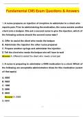 CMS Fundamentals Exam &lpar;Latest 2025 &sol; 2026 Update&rpar; Questions and Verified Answers &vert; 100&percnt; Correct &vert; Grade A&plus;
