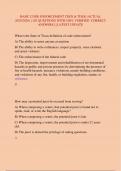 BASIC CODE ENFORCEMENT TEEX & TDLR &lpar;ACTUAL  2025&sol;2026&rpar; &vert; 105 QUESTIONS WITH 100&percnt; VERIFIED CORRECT  ANSWERS &vert; &vert; LATEST UPDATE