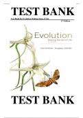Test Bank for Evolution&colon; Making Sense of Life by Carl Zimmer & Prof&period; Douglas Emlen &vert;ISBN&colon; 9781936221554&vert; Guide A&plus;