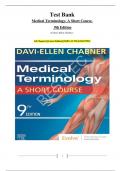 Test Bank Medical Terminology&colon; A Short Course&period; 9th Edition&period; By Davi-Ellen Chabner&period; All Chapters&vert;&vert; Latest Edition&vert;&vert; ISBN-13 978-03234799122