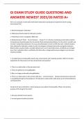 GI EXAM STUDY GUIDE QUESTIONS AND ANSWERS NEWEST 2025&sol;26 RATED A&plus;
