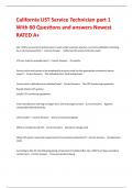 California UST Service Technician part 1 With 60 Questions and answers Newest RATED A&plus;
