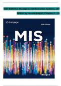 TEST BANK For Management Information Systems&comma; 10th Edition by Hossein Bidgoli&comma; Chapters 1 - 14