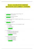 RNAS C Practice Test Review 437 Questions with Verified Answers&comma;100&percnt; CORRECT