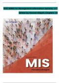 TEST BANK For Management Information Systems&comma; 11th Edition by Hossein Bidgoli&comma; Chapters 14