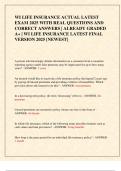 WI LIFE INSURANCE ACTUAL LATEST  EXAM 2025 WITH REAL QUESTIONS AND  CORRECT ANSWERS &vert; ALREADY GRADED  A&plus; &vert; WI LIFE INSURANCE LATEST FINAL  VERSION 2025 &lbrack;NEWEST&rsqb;