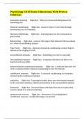 Psychology 1010 Exam 3 Questions With Proven Solutions