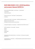 NUR 3066 EXAM 1 CH 1-10 83 Questions and answers Newest RATED A&plus; 