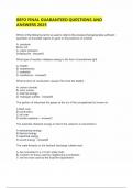 BEFO FINAL GUARANTEED QUESTIONS AND ANSWERS 2025