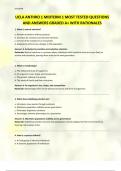 UCLA ANTHRO 1 MIDTERM 1 MOST TESTED QUESTIONS AND ANSWERS GRADED A&plus; WITH RATIONALES
