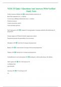 NUR 335 Quiz 1 Questions And Answers With Verified Study Tests