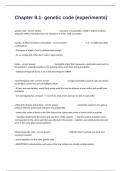 Chapter 8&period;1- genetic code &lpar;experiments&rpar; Complete Assignment Questions Answers Already Passed&period;