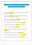 MISSOURI STATE NURSING HOME ADMINISTRATOR EXAM QUESTIONS WITH CORRECT ANSWERS