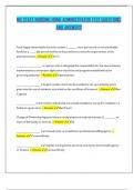 MS STATE NURSING HOME ADMINISTRATOR TEST QUESTIONS AND ANSWERS