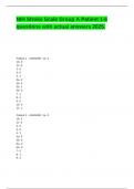 NIH Stroke Scale Group A Patient 1-6 questions with actual answers 2025&period;