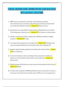FEDERAL NURSING HOME ADMINISTRATOR EXAM QUESTIONS WITH ACCURATE SOLUTIONS