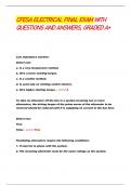 CFESA ELECTRICAL ACTUAL FINAL EXAM QUESTIONS AND ANSWERS