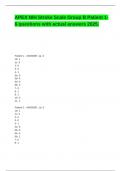APEX NIH Stroke Scale Group B Patient 1-6 questions with actual answers 2025 &lpar;1&rpar;&period;
