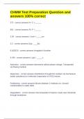 CHMM Test Preparation Question and answers 100&percnt; correct 