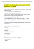 CHMM Test Study Guide Questions with complete solution