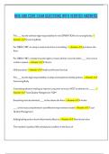 NHA AND CORE EXAM QUESTIONS WITH VERIFIED ANSWERS