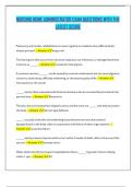 NURSING HOME ADMINISTRATOR EXAM QUESTIONS WITH THE LATEST SCORE&period;