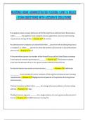 NURSING HOME ADMINISTRATOR FLORIDA LAWS & RULES - EXAM QUESTIONS WITH ACCURATE SOLUTIONS