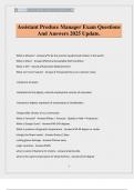Assistant Produce Manager Exam Questions And Answers 2025 Update&period;