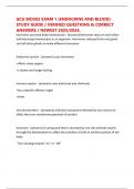GCU BIO202 EXAM 1 &lpar;ENDOCRINE AND BLOOD&rpar; STUDY GUIDE &sol; VERIFIED QUESTIONS & CORRECT ANSWERS &sol; NEWEST 2025&sol;2026&period;