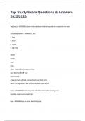 Tap Study Exam Questions & Answers 2025&sol;2026