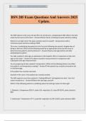 BSN 205 Exam Questions And Answers 2025 Update&period;