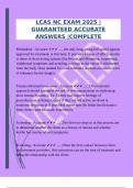 PACKAGE DEAL  FOR THE LCAS EXAMS 2025 &vert;GUARANTEED ACCURATE ANSWERS
